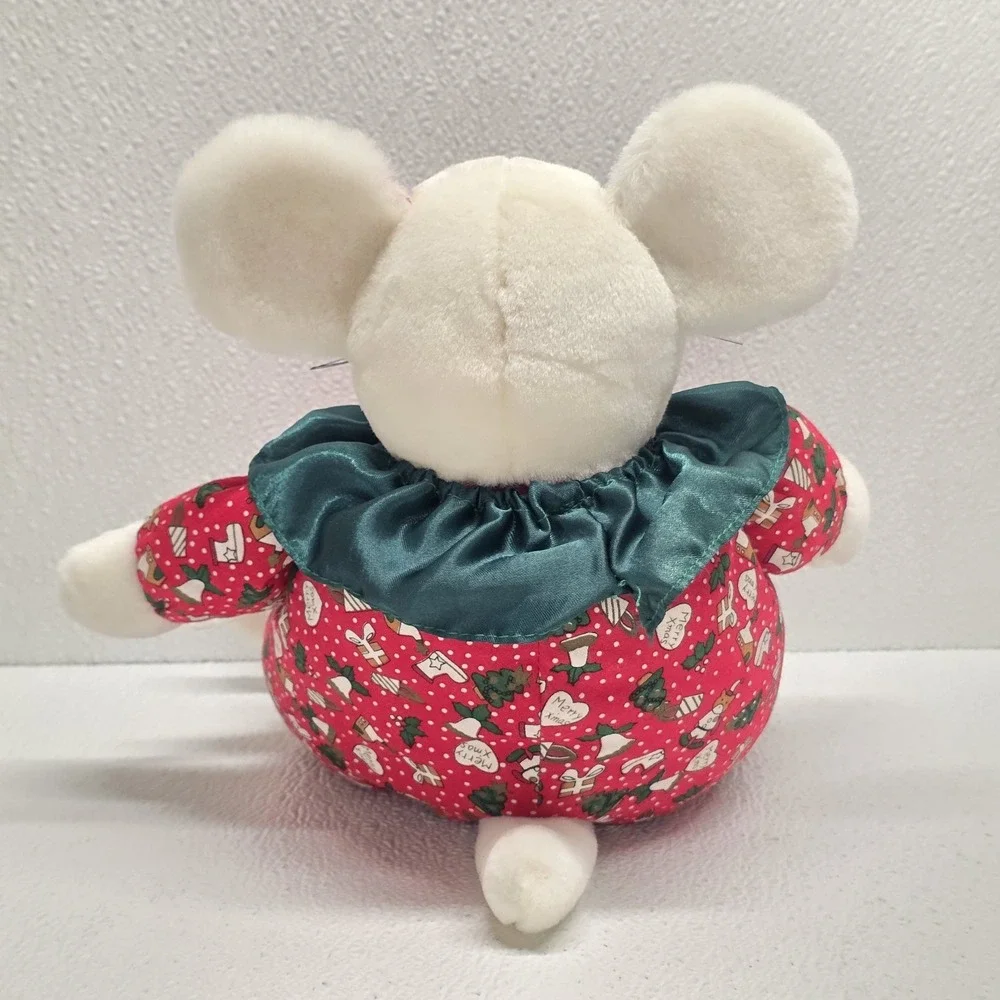 Vintage International Bon Ton Toys Christmas Mouse Slippers Plush IBT